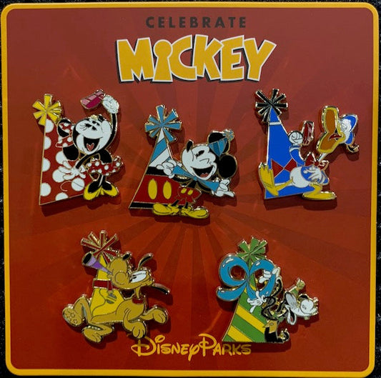 Celebrate Mickey 90th Booster Pin Set