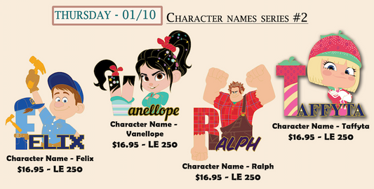 Character Names Series #2 Cast Member Pins