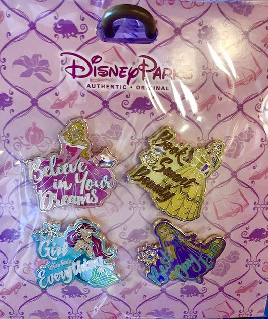 Disney Princess Quotes Pin Set