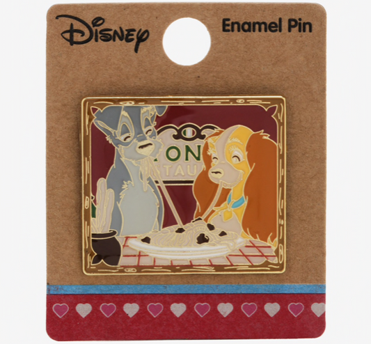 Lady and the Tramp Spaghetti Dinner BoxLunch Disney Pin