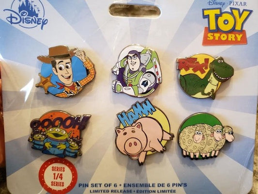 Toy Story Disney Store 2019 Pin Set Series #1