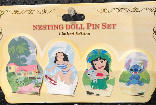 Lilo & Stitch Nesting Dolls Pin Set