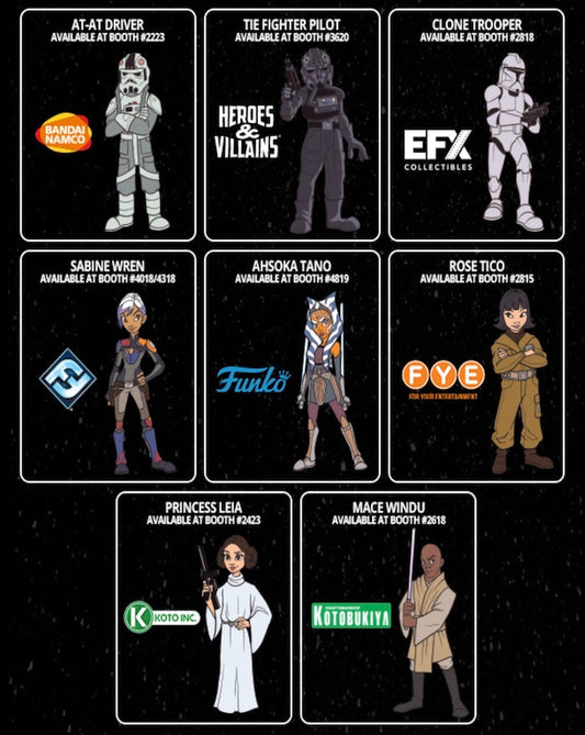 Star Wars Celebration Chicago 2019 Exhibitor Trading Pins