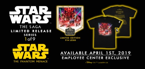 Star Wars The Saga Limited Release Employee Center Pins