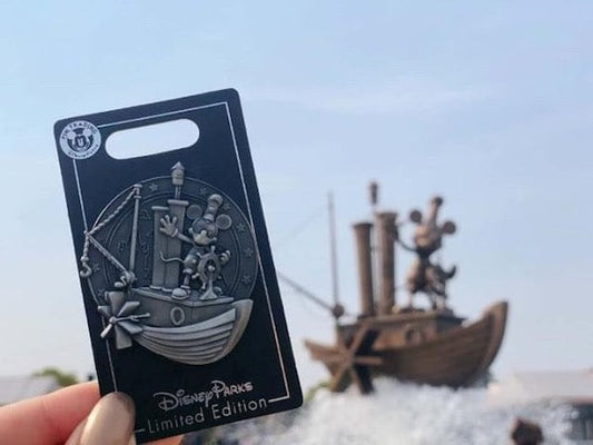Steamboat Willie Fountain Shanghai Disneyland Pin