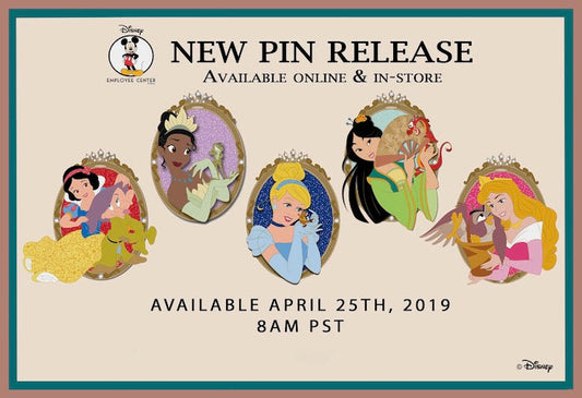Princess Partners Disney Employee Center Pins