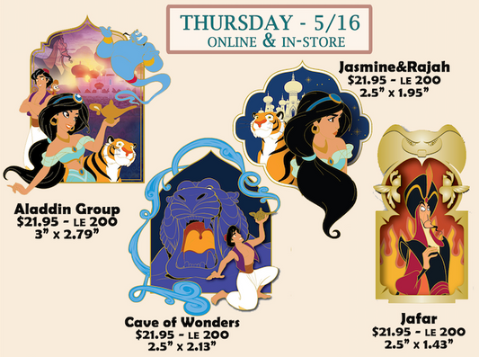 Aladdin Disney Employee Center Pins