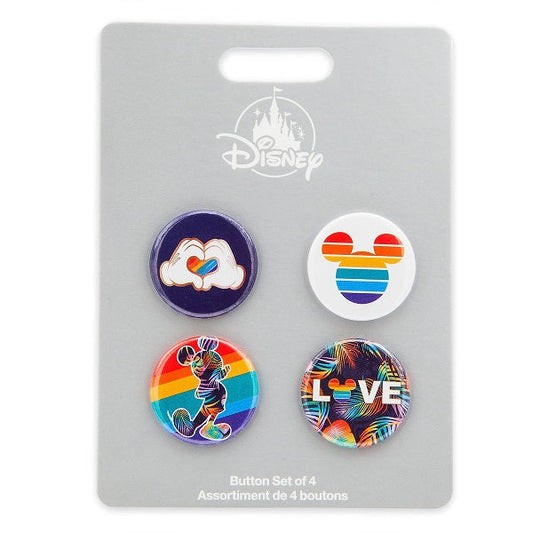 Rainbow Disney Collection Mickey Mouse Button Set