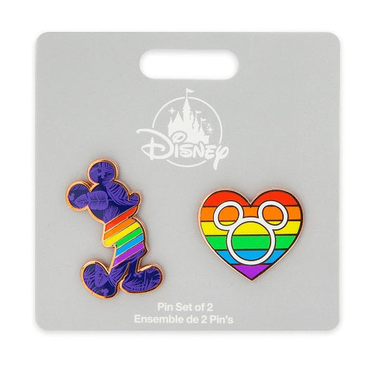Rainbow Disney Collection Mickey Mouse Pin Set