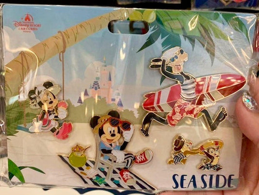 Summer 2019 Shanghai Disney Booster Pin Set