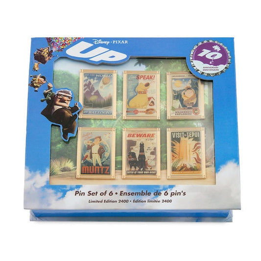Up 10th Anniversary Disney Store Pin Set