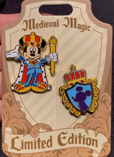 Mickey Medieval Magic Pin Set