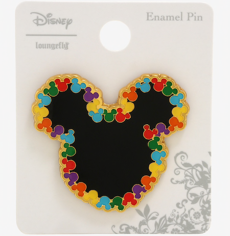 Mickey Mouse Rainbow Heads BoxLunch Disney Pin