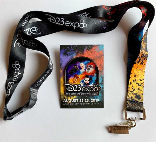 First D23 Expo 2019 Disney Pin & Lanyard