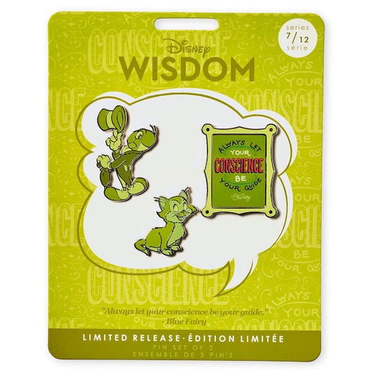 Jiminy Cricket Disney Wisdom Pin Set