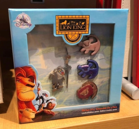 The Lion King 25th Anniversary Disney Store Pin Set