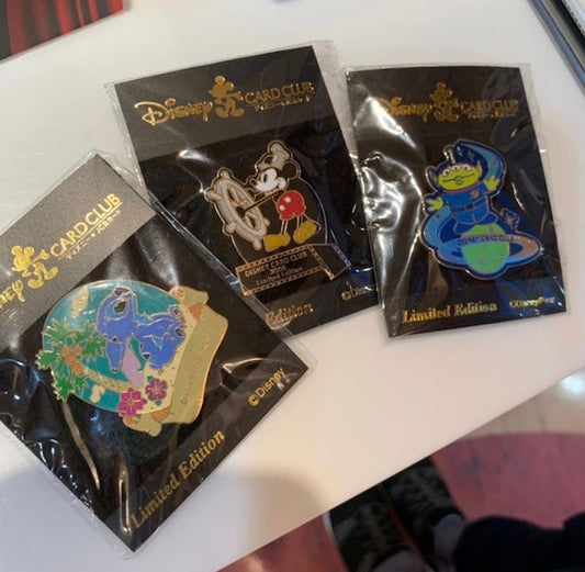 Tokyo Disney Card Club Limited Edition Pins