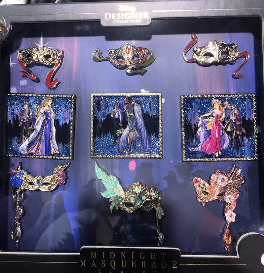 Disney Designer Collection Pin Set – Midnight Masquerade Series