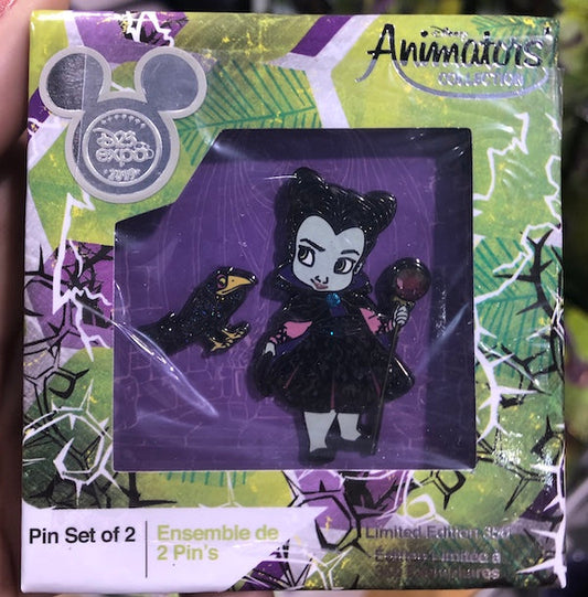 Maleficent Disney Animators Collection Pin Set