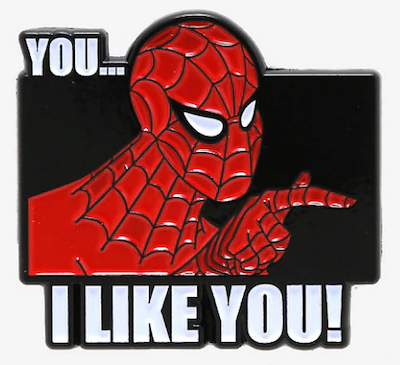 Marvel Spider-Man I Like You Pin