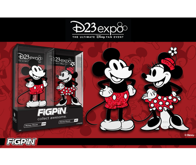 Mickey & Minnie Glitter FiGPiN 2-Pack - D23 Expo 2019