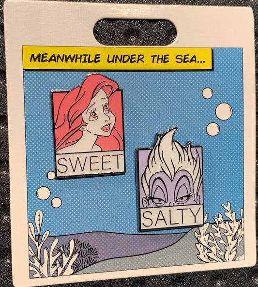 Sweet and Salty Little Mermaid Disney Pin Set