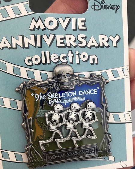The Skeleton Dance 90th Anniversary Cast Member Pin