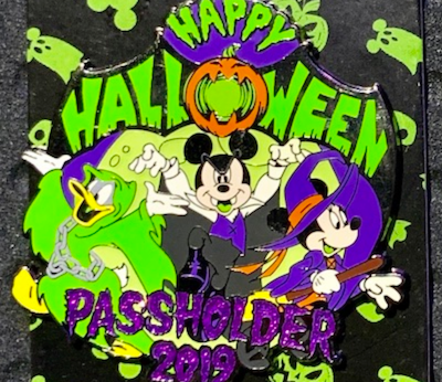Halloween 2019 Passholder Disney Pin