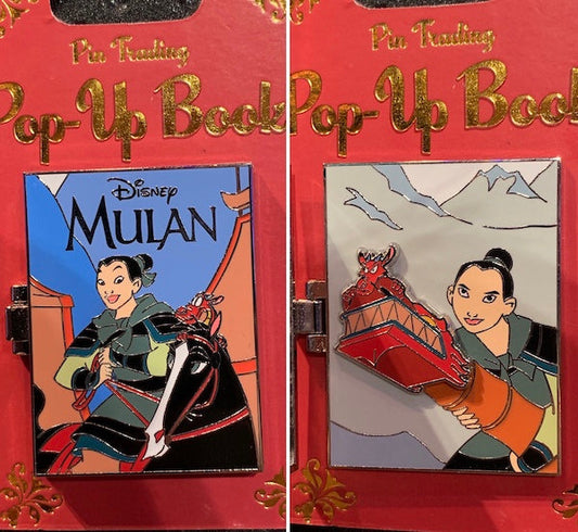 Mulan Pin Trading Pop-Up Book Pin