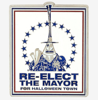 Re-Elect Mayor Nightmare Before Christmas Pin