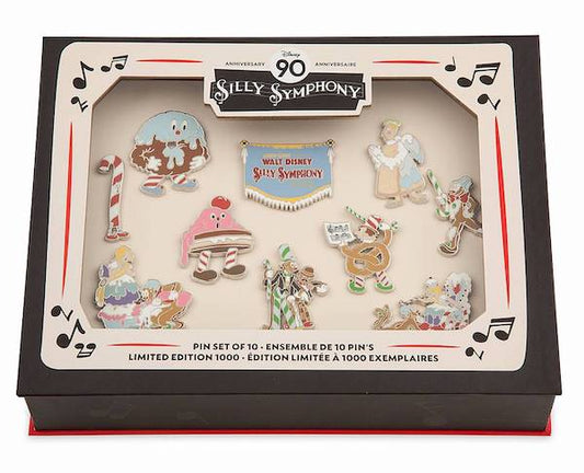 Silly Symphony 90th Anniversary Disney Visa Cardmember Pin Set