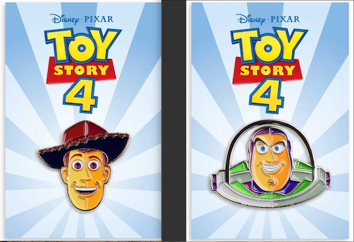 Toy Story 4 Mondo Disney Pins