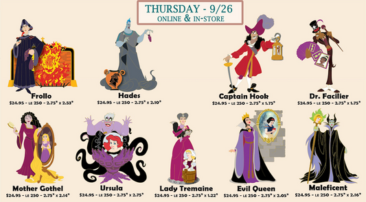 Villains Disney Employee Center Pins