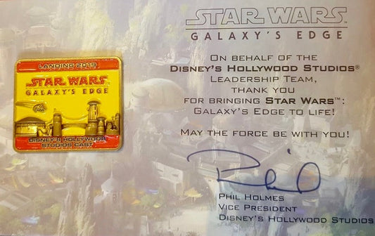 Walt Disney World Cast Star Wars Galaxy’s Edge Grand Opening Pin