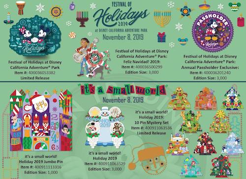 DLR Holiday 2019 Pin Releases