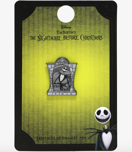 Jack Skellington Lenticular Hot Topic Disney Pin