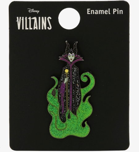 Maleficent Glitter Flames BoxLunch Disney Pin