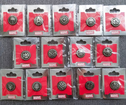 Marvel Avenger Emblems WDI Pin Collection
