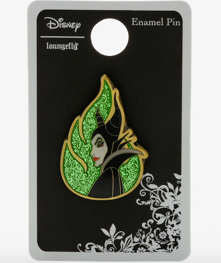 Sleeping Beauty Maleficent Glitter Hot Topic Pin