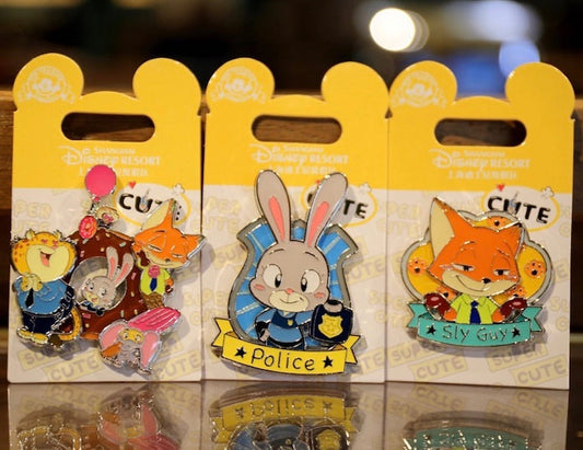 Zootopia Shanghai Disney Resort Cute Pins