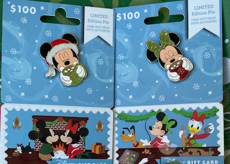 Disney Parks Holiday 2019 Gift Card Pins