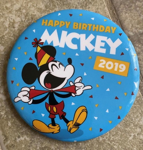 Mickey Mouse Birthday 2019 Button