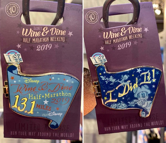 Wine & Dine Half Marathon 2019 Pin