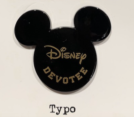 Disney Pins at Typo