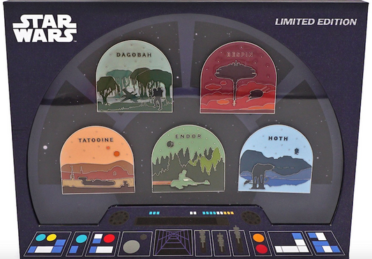 Star Wars Planets Loungefly Pin Set