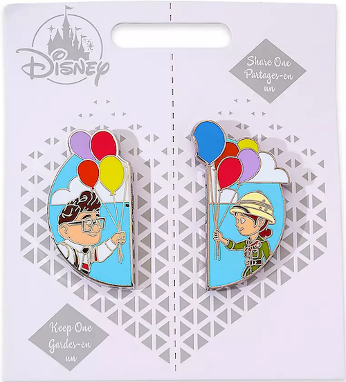 Carl Fredricksen and Ellie Up Couples Pin Set
