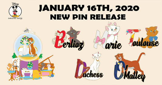 Character Names Series #4 Disney Employee Center PinsCharacter Names Series #4 Disney Employee Center Pins
