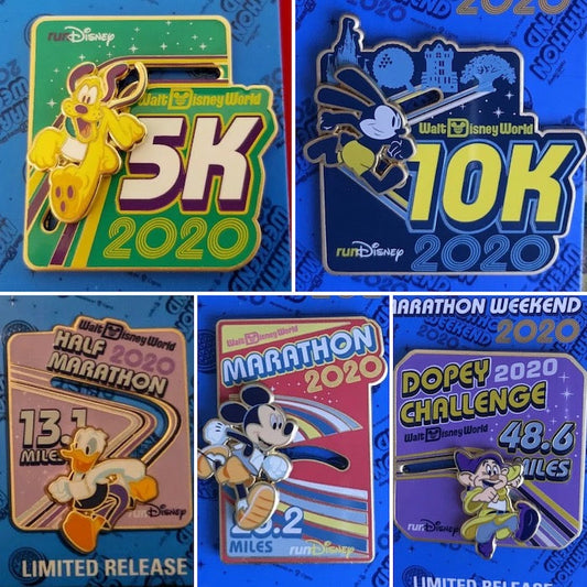 Individual Race Walt Disney World Marathon Weekend 2020 Pins