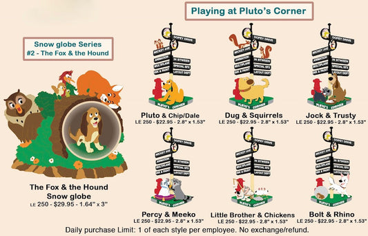 Playing at Pluto's Corner Disney Employee Center Pins