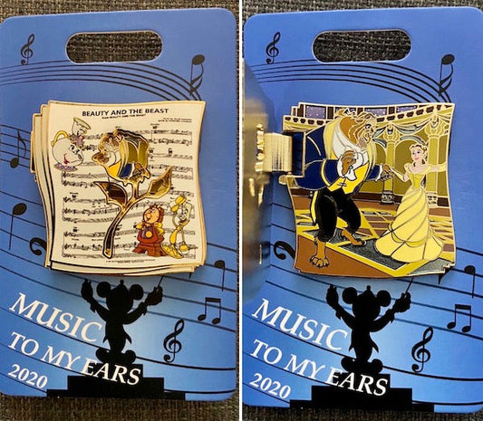 Beauty and the Beast Music to my Ears 2020 Cast Member Pin